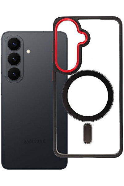 Black Red Πίσω Κάλυμμα Πλαστικό / Σιλικόνης Μαύρο (Galaxy S26)