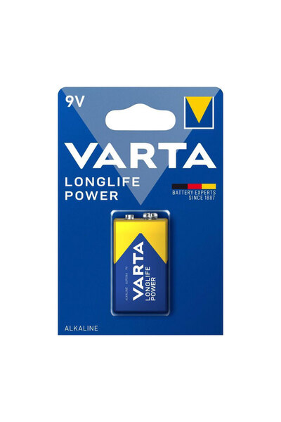 Varta Longlife Power 9V - Εξαιρετικά αλκαλική μπαταρία 9V 1 τεμάχιο