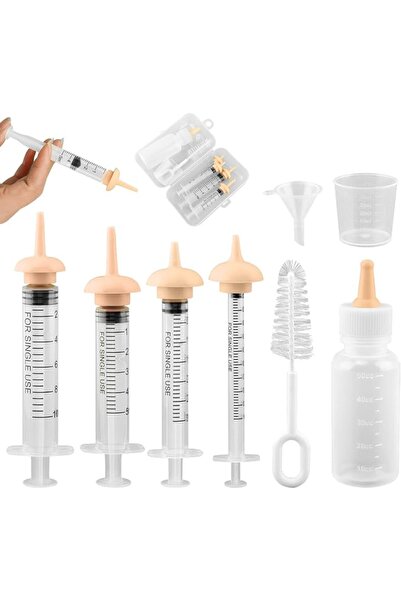 Generic طقم رعاية الحيوانات الأليفة، مجموعة تغذية بالزجاجة للقطط حديثة الولاد...