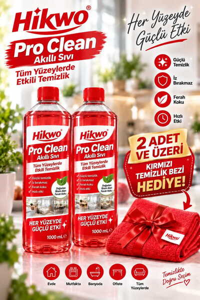 Pro Clean Akıllı Sıvı Mutfak Banyo ve Genel Yüzey Temizleyici 1000 mL