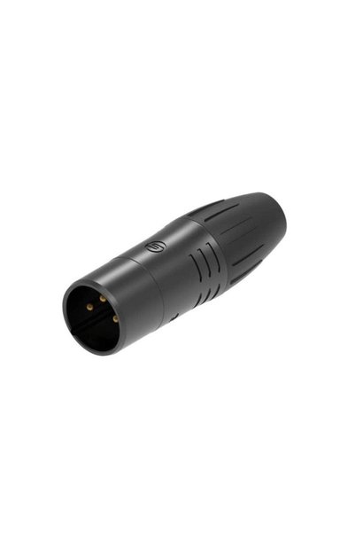 SEETRONIC SCWM3B - Αρσενικός σύνδεσμος XLR 3 ακίδων, Μαύρος