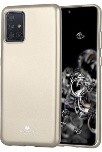 Mercury Θήκη Πλάτης Σιλικόνης Χρυσή (Galaxy A41)