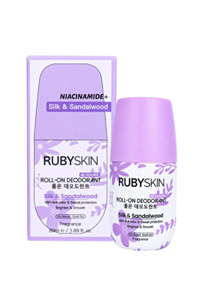 RUBYSKIN Rubi Skin Niacinamide Silk & Sandalwood Roll-On Deodorant - 50ml
