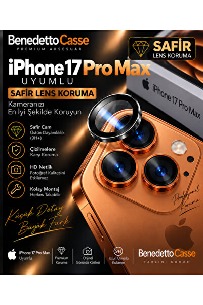 lucek cases واقي عدسة الكاميرا من الياقوت الأزرق متوافق مع iPhone 17 Pro Max ...