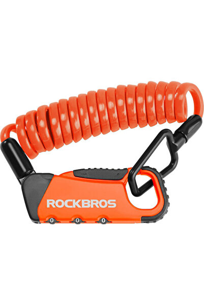 ROCKBROS Αναδιπλούμενη Κλειδαριά Ποδηλάτου με Συνδυασμό / με Κλειδί Πορτοκαλί