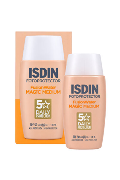 ISDIN واقي شمس ملون فيوجن وتر ماجيك ميديوم من ايسدين - 50 مل