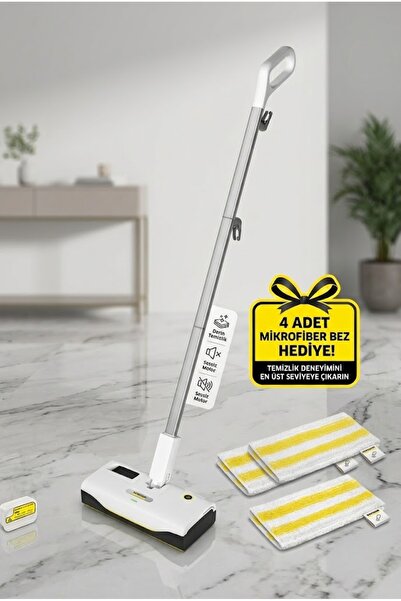 Karcher SC 1 Upright Buharlı Paspas ve Zemin Temizleyici - 2 Adet Yedek Bez S...