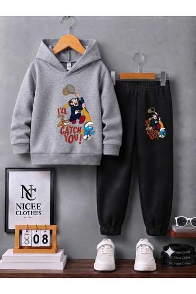 Leto Lykia Children's Tracksuit Unisex (Gargamel Winter Print)