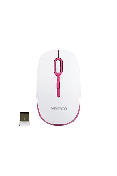 MeeTion MT-R547 2.4G Λευκό/Κόκκινο - Ασύρματο ποντίκι γραφείου