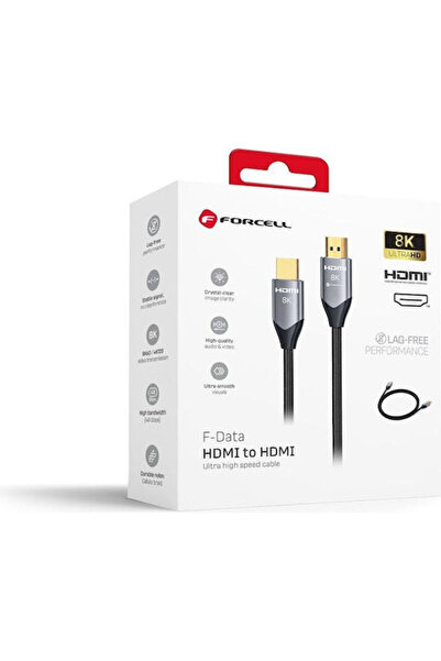 Forcell HDMI 2.1 Υπερυψηλής Ταχύτητας 48Gbps 4K 120Hz HDR VRR Καλώδιο HDMI Αρ...