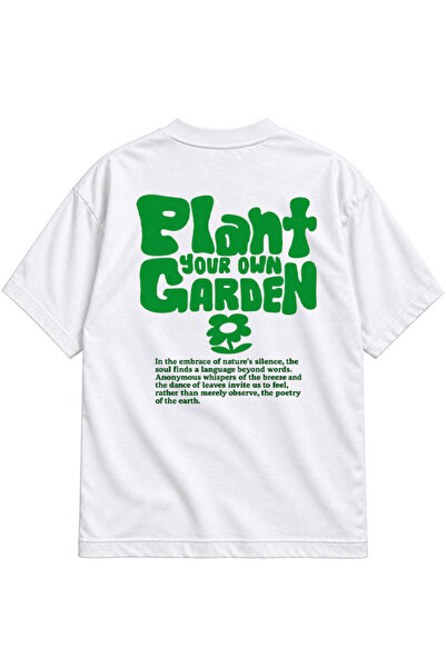 genosha Plant Your Garden Oversize T-Shirt sa otiskom na prednjoj i zadnjoj s...