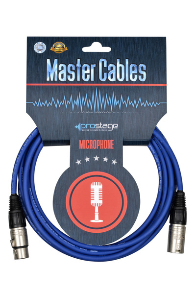 Prostage MB-01 BLU - Επαγγελματικό καλώδιο μικροφώνου XLR θηλυκό - XLR αρσενι...