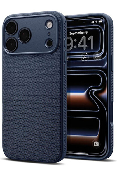 Spigen Liquid Air Πίσω Θήκη Σιλικόνης Ναυτικό Μπλε (iPhone 18 Pro / 17 Pro) Κ...