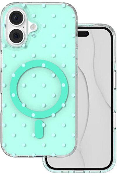 Green Θήκη Mag με Φουσκωτά Σημεία για iPhone 16 6 1 "