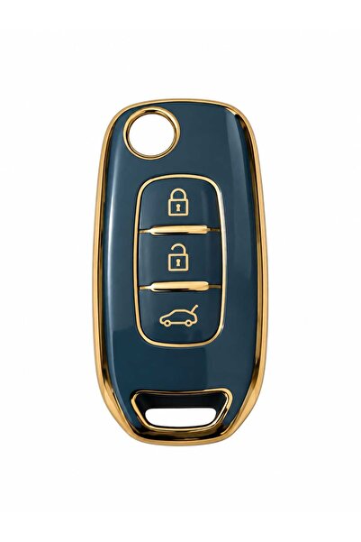 kral anahtar Clio 5 ΣΥΜΒΑΤΟ με 3 κουμπιά, θήκη κλειδιού Nano Switch, Γκρι Χρυ...