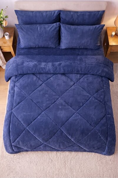 Belsina Home Çift Kişilik Çift Taraflı Welsoft Yorgan Yumuşak Doku