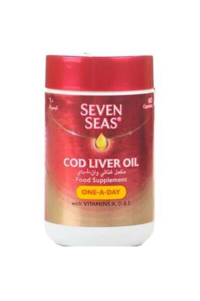 Seven Seas Sevencity Vitamin a D E Omega-6 Cod Liver Oil - 60 Capsules