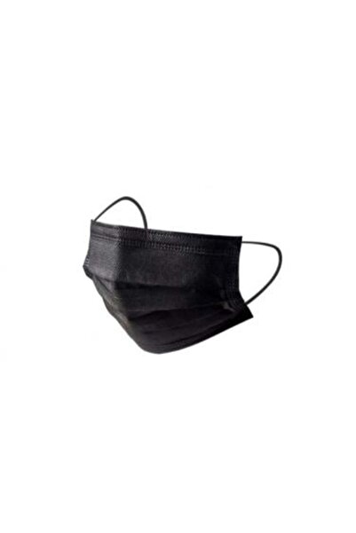 Bariq 3-Layer Black Masks from Barq, 50 Masks