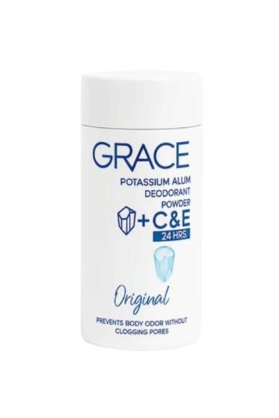 Grace بودره مزيل العرق بشب البوتاسيوم الطبيعي من جريس - 35جرام