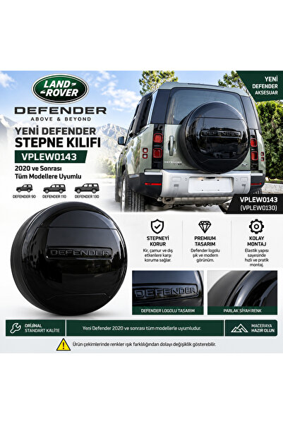 DBR OTOMOTİV Land Rover Defender Stepne Kılıfı Siyah