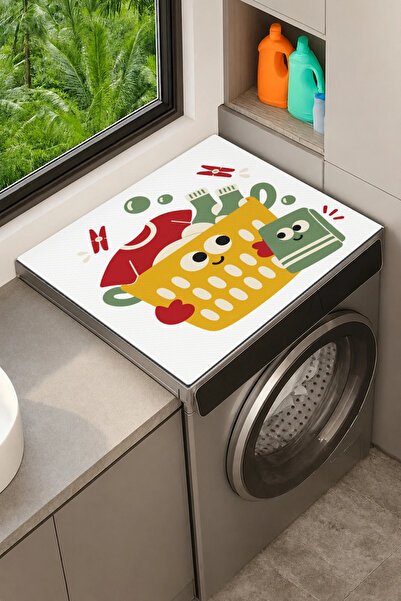 Valerine Life Clothes Dryer Top Organizer Mat Liquid-Proof Cover Cheerful Basket