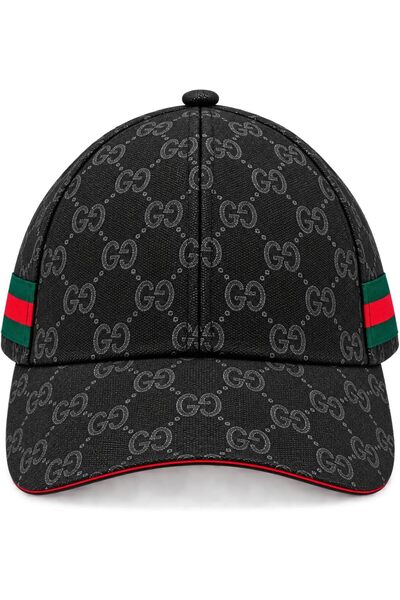 GENERAL Canvas Pattern Baseball Cap with Metal Logo, Printed Inner Lining, Cl...