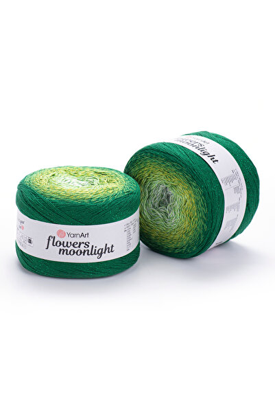 Yarnart Flowers Moonlight Pamuklu Simli Degrade El Örgü İpi 260 gr 1000 m - 1...