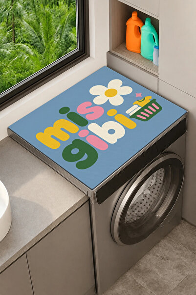 Valerine Life Clothes Dryer Top Organizer Mat Liquid-Proof Cover Daisy Freshness