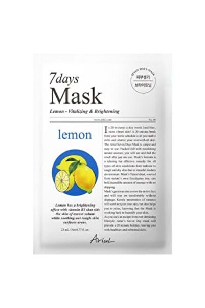 Ariul Ariol 7 Day Whitening Lemon Essence Paper Mask - 23ml