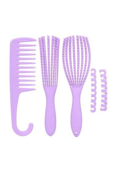 Hair System طقم فرش شعر ارجواني من هير سيستم - 3 قطع