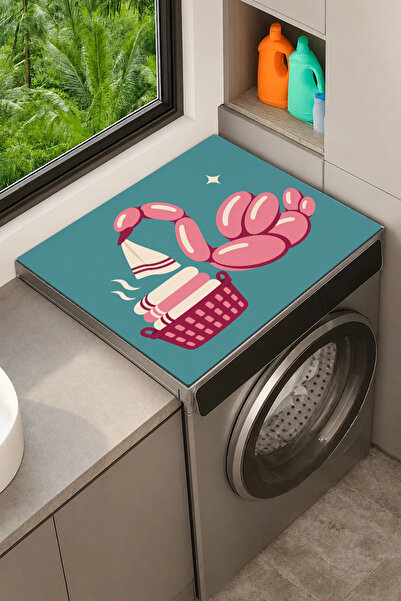 Valerine Life Clothes Dryer Top Organizer Mat Liquid-Proof Cover Balloon Swan