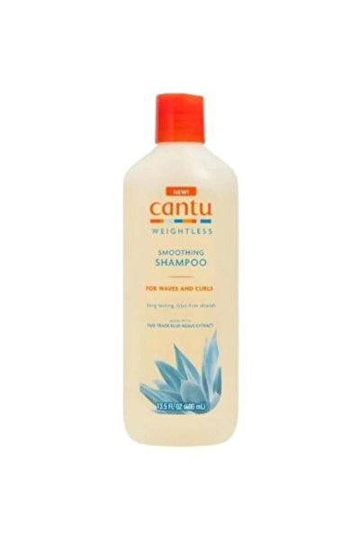 Cantu شامبو لتنعيم الشعر المموج والكيرلي بالصبار الازرق من كانتو - 400 مل
