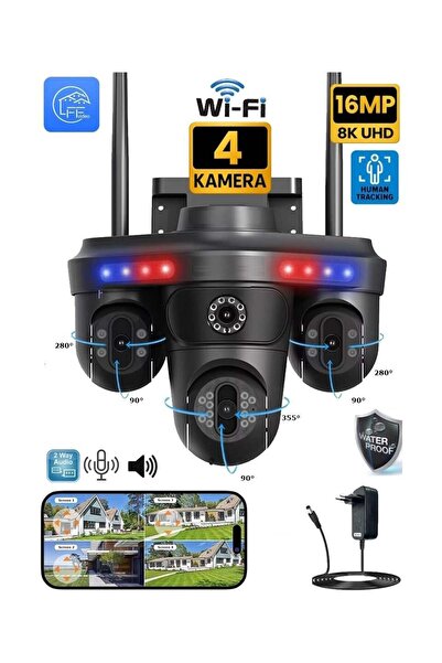 4 Kameralı Wifi Kamera