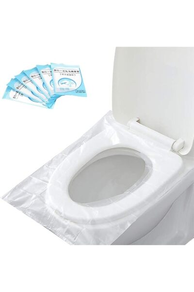 TERRIFI Disposable Toilet Seat Cover 60 Pack, PE Waterproof Non-Slip Protecto...
