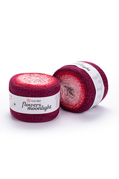 Yarnart Flowers Moonlight Pamuklu Simli Degrade El Örgü İpi 260 gr 1000 m - 1...