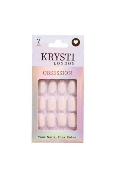 KRYSTI LONDON اظافر صناعية لاصقة اوبسيشن من كريستي لندن - رقم 903 - 24 حبة