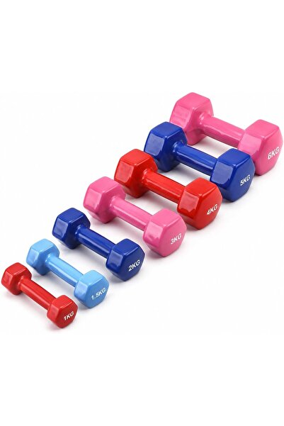 Generic Vinyl Dumbbell for Home Gym – Hand Weight 1kg–6kg, Ideal for Strength...