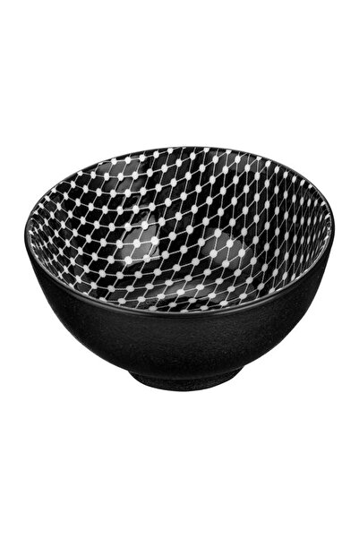 OEM Bol din porțelan rotund negru cu model buline pentru sosuri, alune și gus...