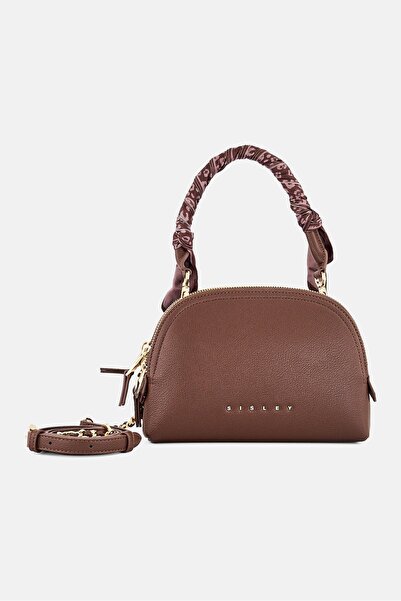 Sisley Women Brand Logo Cross Body Bag, Dark Brown