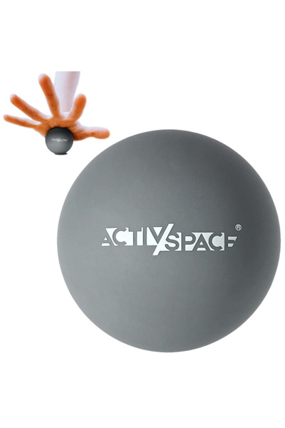 ACTIV SPACE Minge de masaj din silicon, minge lacrosse - gri