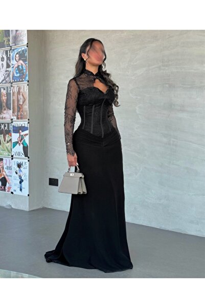 SAHRA-TALA black lace dress