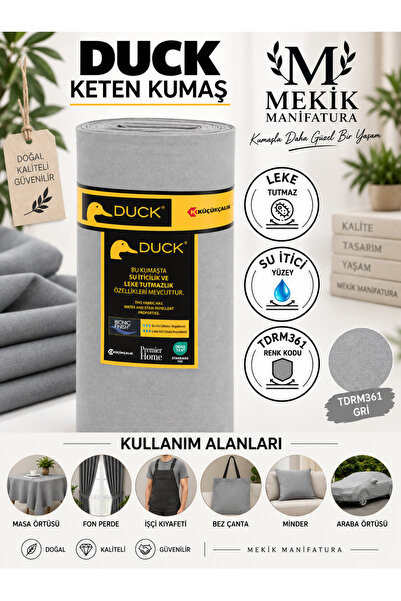 MEKİK MANİFATURA Plain Color Duck Linen Fabric