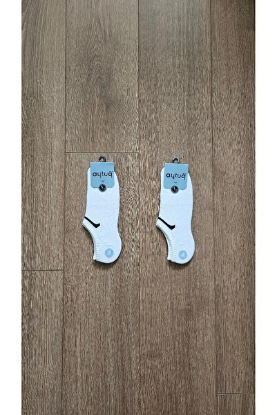 Aytuğ Summer Season 2 Pairs (White) Bamboo Men's Sneaker Socks - 14357-2