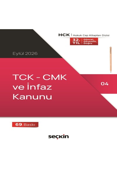 Seçkin Yayıncılık TCK – CMK ve İnfaz Kanunu (Cep Kitabı) (KALEM) Eylül 2026