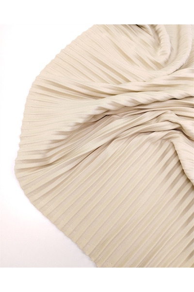 Kumaş Parça Cream Soft Draped Pleated Jersey Fabric for Dresses & Blouses 160...