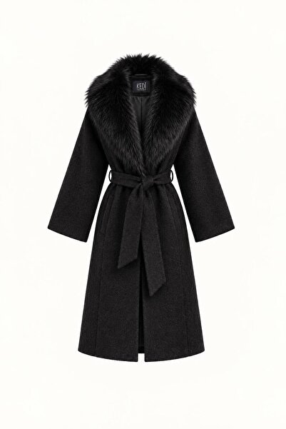 Kedi Fashion Kürk detaylı kaban