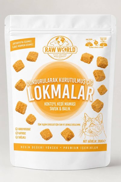 Freeze Dried Tavuk Balık Kokteyl Kedi Maması