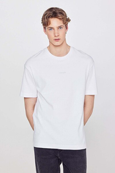 WRANGLER Relaxed Fit White Men's T-Shirt W2520166102