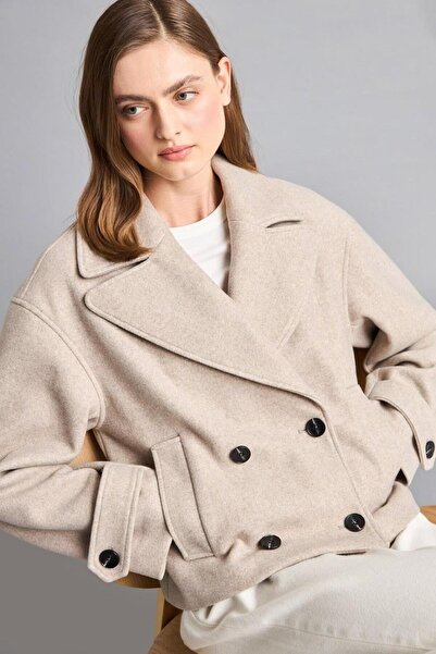 DeFacto Regular Fit Double-Breasted Cashmere Coat (26 Au)