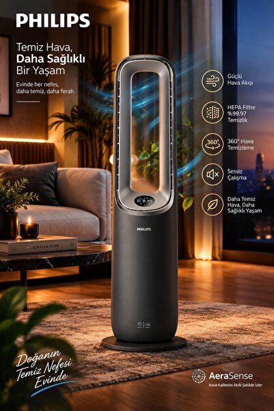 Philips ELVT 9000 Serisi YENİ En Güçlü Fan, Isıtıcı, Nemlendirici 4'ü 1 Arada...